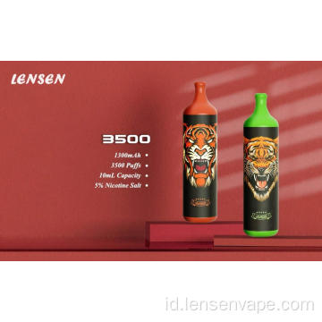 3500puffs Pod Vape sekali pakai dengan e-rokok 1.300mAh E-rokok
